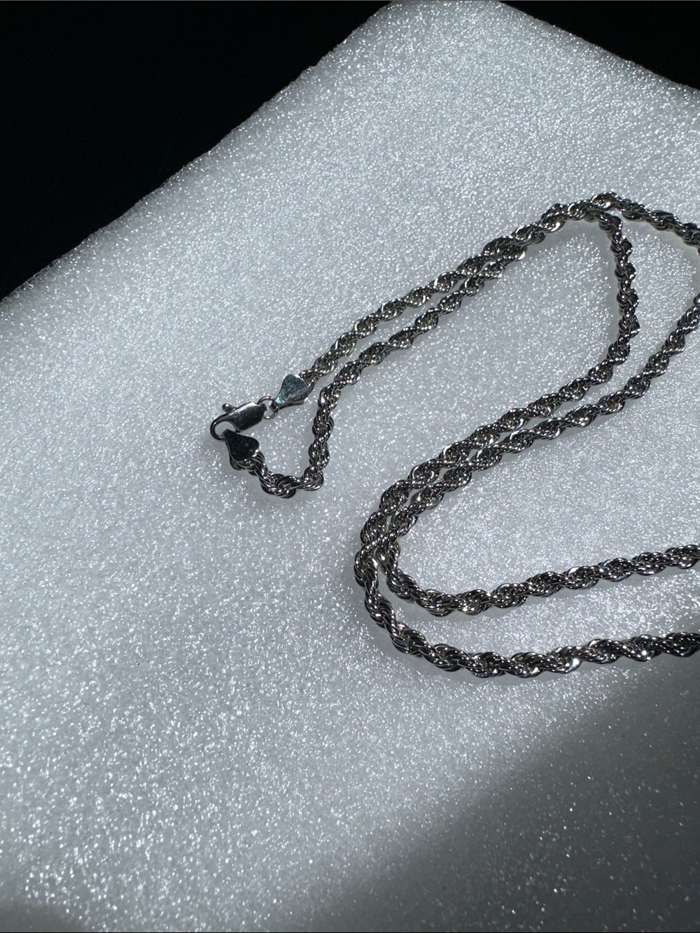 Silver-Tone Rope Chain Necklace - Picture 2 of 3